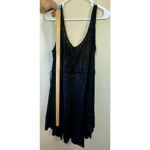 Tracy Reese Knit Lino Swing Feminine Sleeveless Black Dress Size Large - Picture 7 of 10